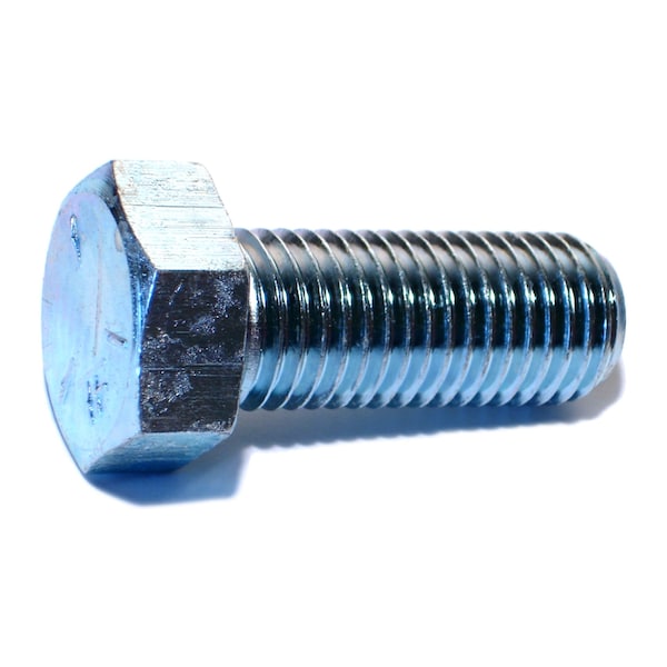 Midwest Fastener Grade 5, 1"-8 Hex Head Cap Screw, Zinc Plated Steel, 2-1/2 in L, 10 PK 54410 - main